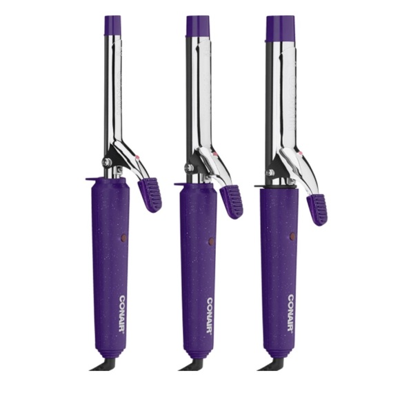 CONAIR 3-Pack Chrome curling Iron Set - Picture 2 of 2